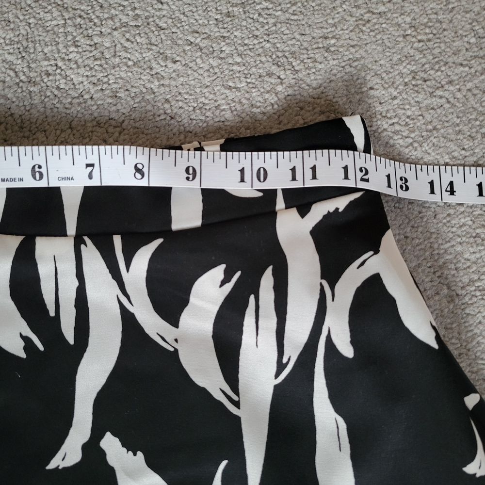 Hello Van Gogh Black and White Maxi A-Line Midi Skirt Midi - Picture 5 of 8